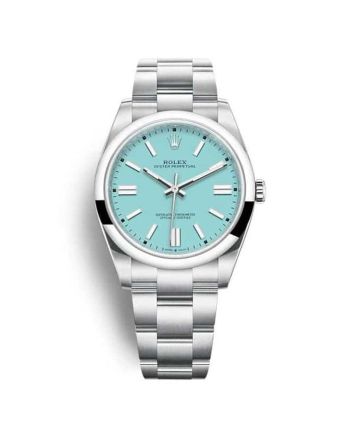 Rolex Oyster Perpetual Turquoise blue 124300 Ladies Watch 41MM