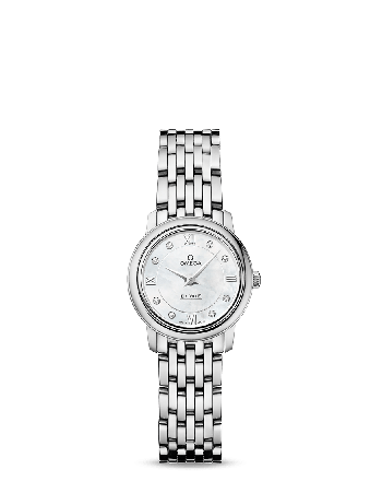 De Ville Steel Diamanten Watch 424.10.24.60.55.001