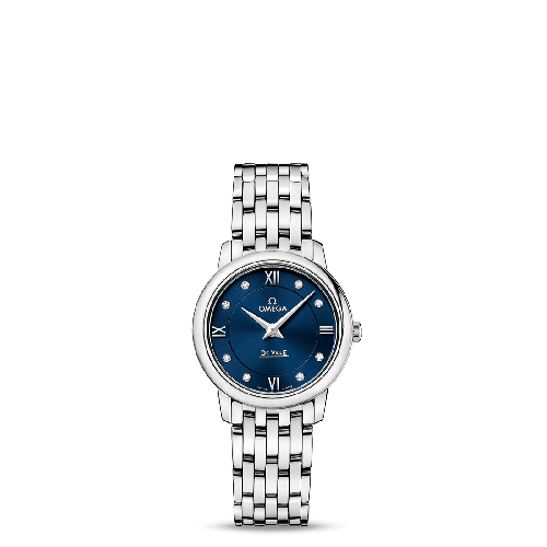 De Ville Steel Diamanten Watch 424.10.27.60.53.001